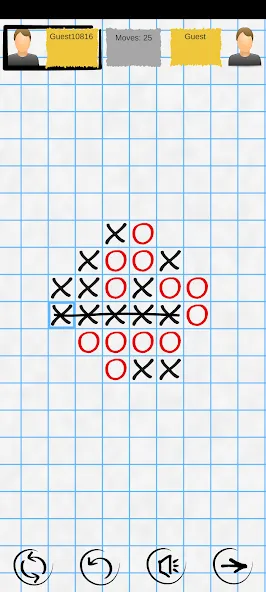 Tic Tac Toe Online: Mega XO  [МОД Бесконечные деньги] Screenshot 1