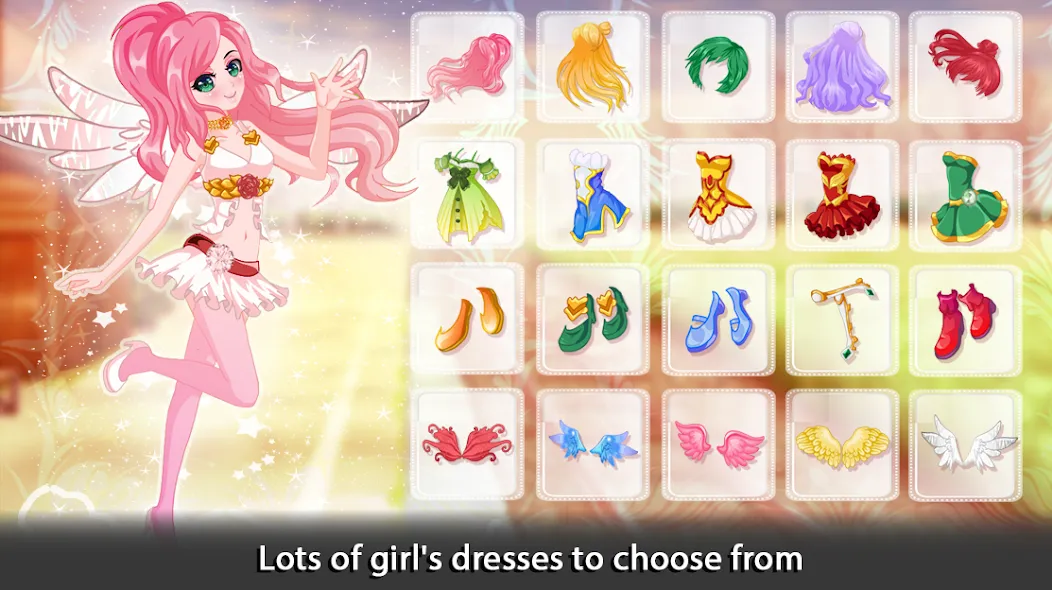 Dress Up Angel Anime Girl Game  [МОД Mega Pack] Screenshot 1