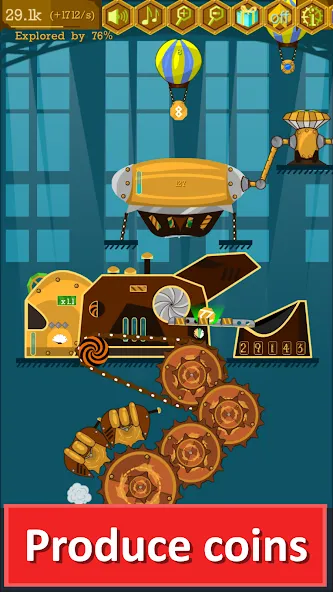 Steampunk Idle Gear Spinner (Стеампанк Идл Спиннер Фабрика)  [МОД Menu] Screenshot 2