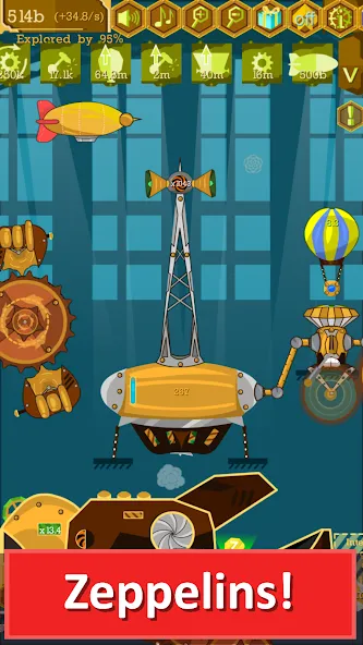 Steampunk Idle Gear Spinner (Стеампанк Идл Спиннер Фабрика)  [МОД Menu] Screenshot 4