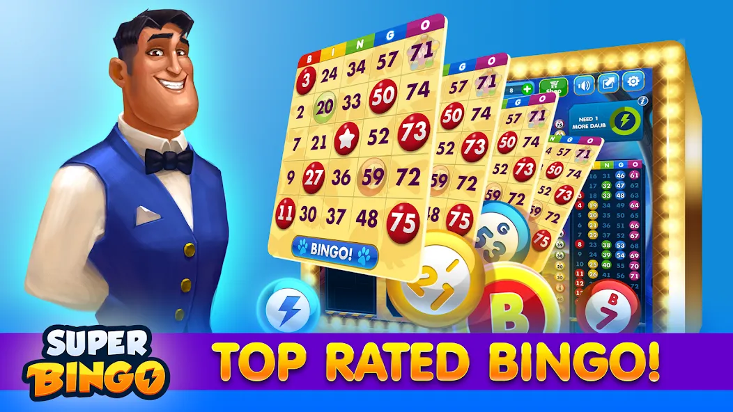 Super Bingo HD - Bingo Games (упер Бинго )  [МОД Все открыто] Screenshot 1