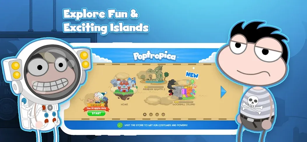 Poptropica: Fun Kids Adventure (Поптропика)  [МОД Много денег] Screenshot 1