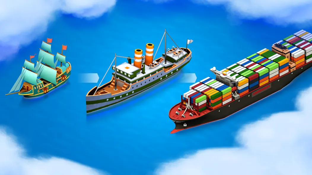 Sea Port: Cargo Boat Tycoon (Си Порт)  [МОД Меню] Screenshot 2