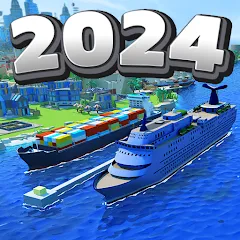 Скачать взломанную Sea Port: Cargo Boat Tycoon (Си Порт)  [МОД Меню] - последняя версия apk на Андроид