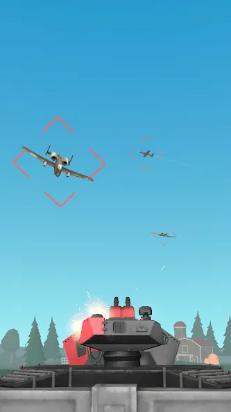 Air Defense: Airplane Shooting (Эйр Дефенс)  [МОД Все открыто] Screenshot 1