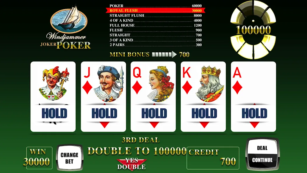 Windjammer Poker (Уиндджаммер Покер)  [МОД Много монет] Screenshot 4