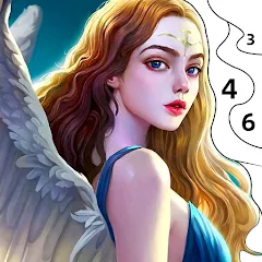 Скачать взломанную Angel & Devil Paint by Number  [МОД Mega Pack] - последняя версия apk на Андроид