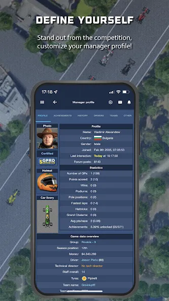 GPRO - Classic racing manager (ГПРО)  [МОД Бесконечные деньги] Screenshot 2