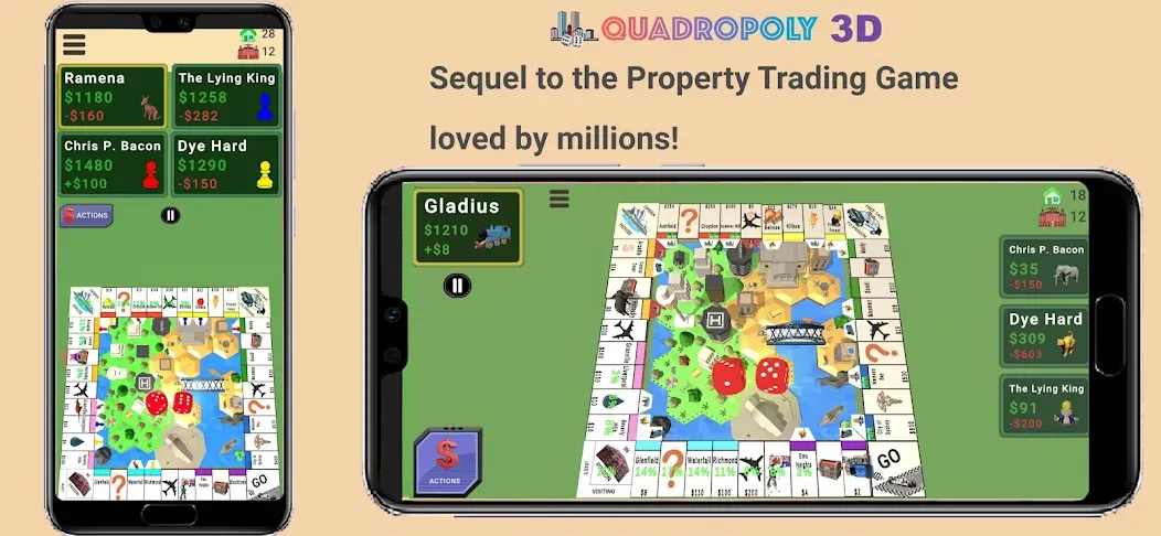 Quadropoly - Monopolist Tycoon  [МОД Mega Pack] Screenshot 1