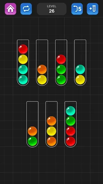 Ball Sort Puzzle - Color Game  [МОД Бесконечные монеты] Screenshot 1