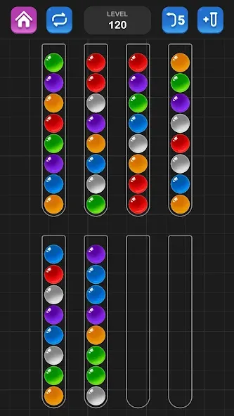 Ball Sort Puzzle - Color Game  [МОД Бесконечные монеты] Screenshot 2