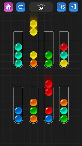 Ball Sort Puzzle - Color Game  [МОД Бесконечные монеты] Screenshot 3