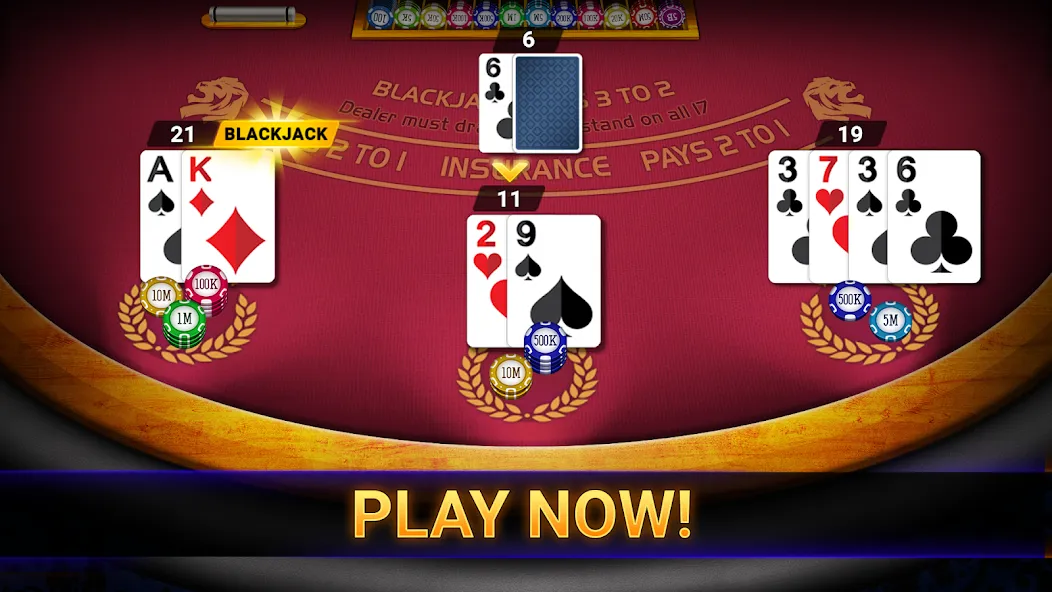 Blackjack 21: online casino (Блэкджек 21)  [МОД Unlimited Money] Screenshot 3