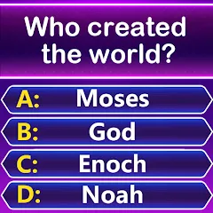 Скачать взлом Bible Trivia - Word Quiz Game (Библейская викторина)  [МОД Unlocked] - стабильная версия apk на Андроид