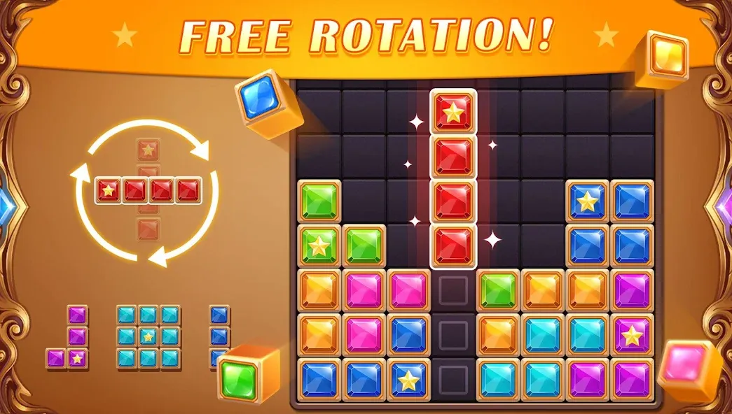 Block Puzzle: Diamond Star  [МОД Меню] Screenshot 2