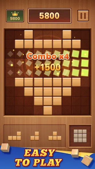 Wood Block 99 - Sudoku Puzzle (Вуд Блок 99)  [МОД Много денег] Screenshot 3