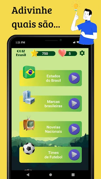 Quiz Brasil (Квиз Бразилия)  [МОД Все открыто] Screenshot 2