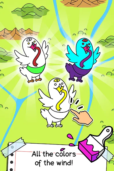 Birds Evolution: Merge Game (Брдс Эволюшн)  [МОД Menu] Screenshot 3