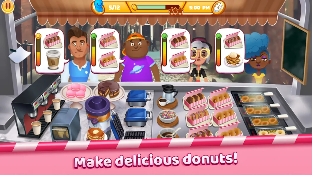 Boston Donut Truck: Food Game (Бостонский Донат Трак)  [МОД Unlimited Money] Screenshot 5