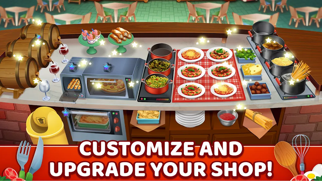 My Pasta Shop: Cooking Game (Мой Паста Шоп)  [МОД Меню] Screenshot 4