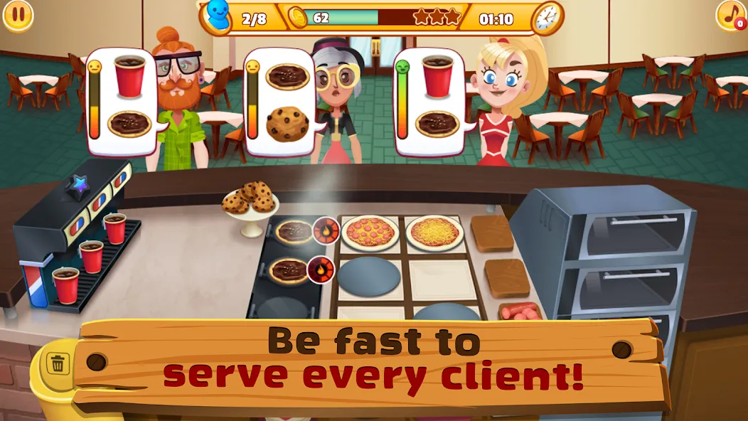 My Pizza Shop 2: Food Games (Мой Пиццерия 2)  [МОД Unlimited Money] Screenshot 5