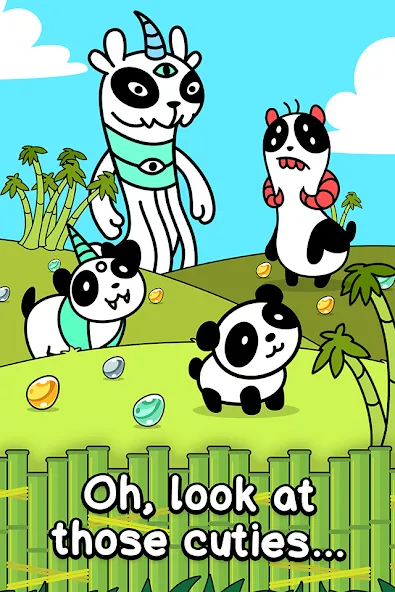 Panda Evolution: Idle Clicker (Панда Эволюция)  [МОД Бесконечные монеты] Screenshot 1