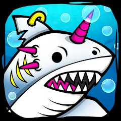 Скачать взлом Shark Evolution: Idle Game (Шарк Эволюшн)  [МОД Все открыто] - последняя версия apk на Андроид