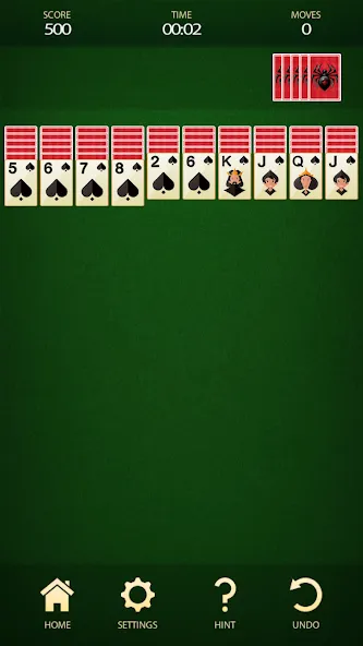 Spider Solitaire: Card Game (Спайдер Солитер)  [МОД Все открыто] Screenshot 1