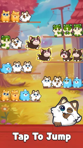 Cat Sort Puzzle: Cute Pet Game  [МОД Бесконечные монеты] Screenshot 2