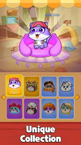 Cat Sort Puzzle: Cute Pet Game  [МОД Бесконечные монеты] Screenshot 5