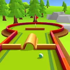 Скачать взломанную Mini Golf Game - Putt Putt 3D (Мини Гольф Челлендж)  [МОД Mega Pack] - последняя версия apk на Андроид