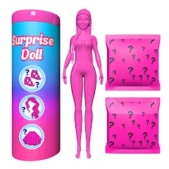 Скачать взлом Color Reveal Suprise Doll Game (Цветной сюрпризный кукольный игровой набор)  [МОД Меню] - стабильная версия apk на Андроид