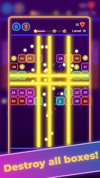 Brick Breaker - Neon Bricks  [МОД Mega Pack] Screenshot 3