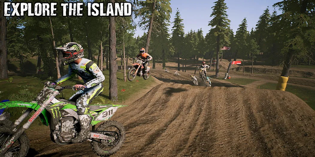 KTM MX Dirt Bikes Unleashed 3D (КТМ МХ Грязевые мотоциклы Освобожденные 3D)  [МОД Все открыто] Screenshot 1