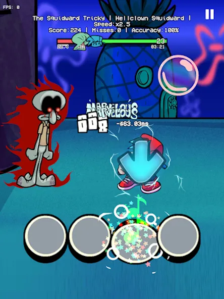 Trickward Undersea Beat Battle (Триковый Фанкин Мод против БФ)  [МОД Бесконечные деньги] Screenshot 4