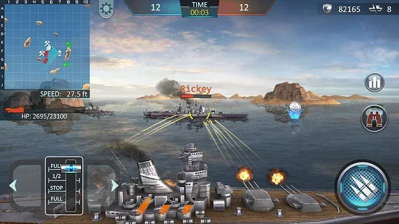 Warship Attack 3D  [МОД Бесконечные деньги] Screenshot 1