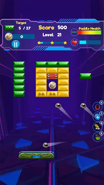 Brick Breaker- Bricks 3d Game (Бриксандболл)  [МОД Mega Pack] Screenshot 2