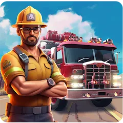 Скачать взлом Real Firefighter 3D Simulator (Реальный Пожарник 3D Симулятор)  [МОД Menu] - последняя версия apk на Андроид