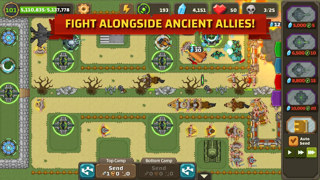 Ancient Allies Tower Defense (Аншент Эллайес Тауэр Дефенс)  [МОД Unlocked] Screenshot 4