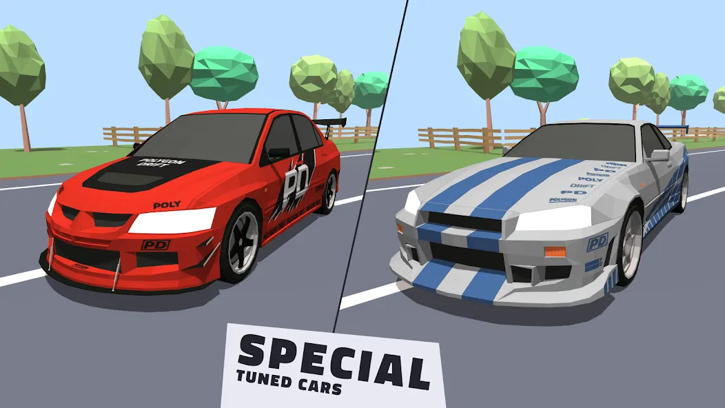 Polygon Drift: Traffic Racing (Полигон Дрифт)  [МОД Много монет] Screenshot 1