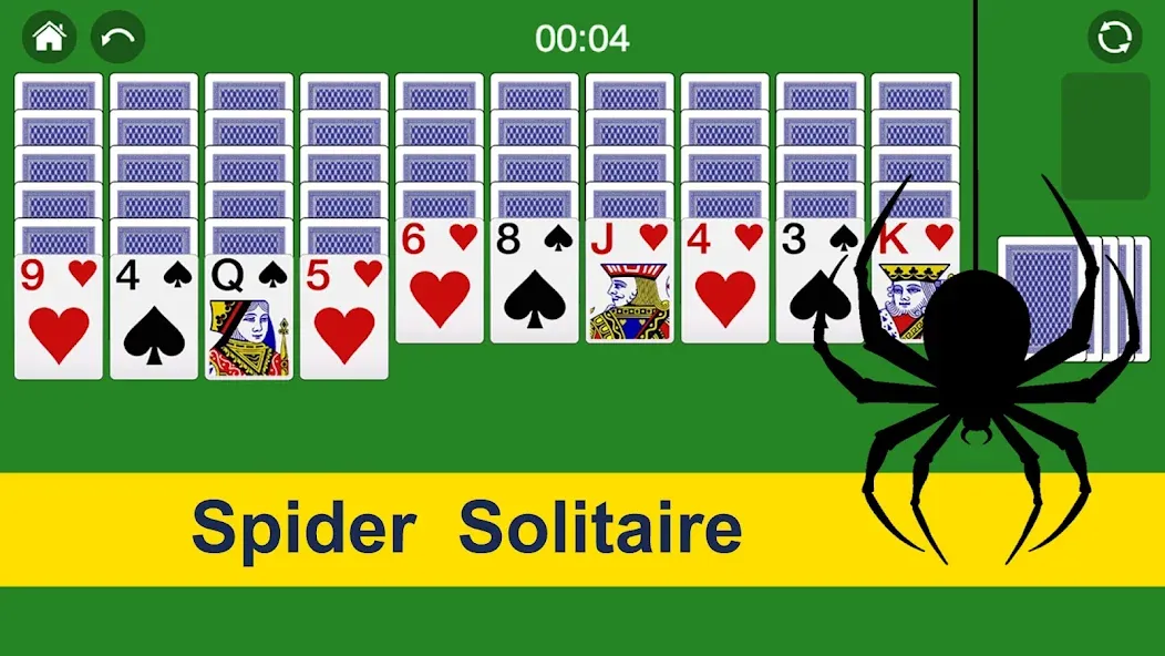 Spider Solitaire Card Game Fun  [МОД Меню] Screenshot 1