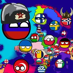 Скачать взлом Countryballs: World War Simula (Кантриболс)  [МОД Unlimited Money] - стабильная версия apk на Андроид