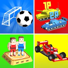 Скачать взлом Cubic 2 3 4 Player Games (убик 2 3 4)  [МОД Много монет] - последняя версия apk на Андроид