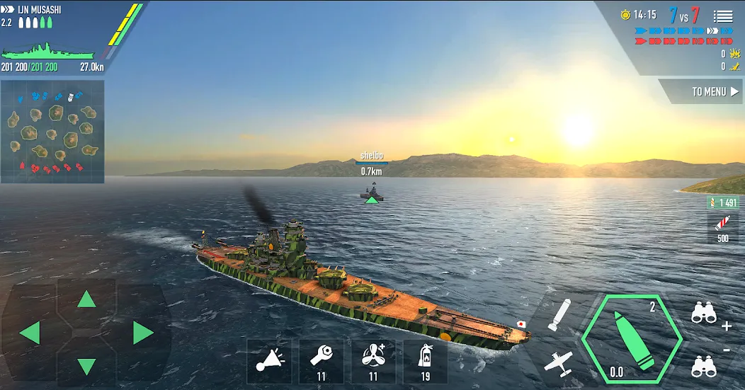 Battle of Warships: Online (Баттл оф Уоршипс)  [МОД Menu] Screenshot 3