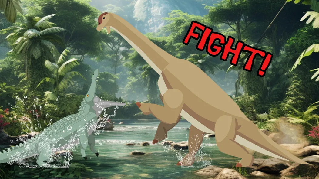 T-Rex Fights Dinosaurs  [МОД Бесконечные деньги] Screenshot 3