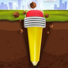 Взломанная Pen Dig (Пен Диг)  [МОД Меню] - полная версия apk на Андроид