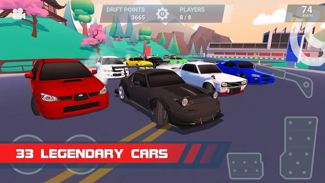 Drift Clash Online Racing (Дрифт Клаш)  [МОД Бесконечные монеты] Screenshot 4