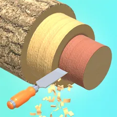 Скачать взломанную Wood Turning 3D - Carving Game  [МОД Меню] - последняя версия apk на Андроид