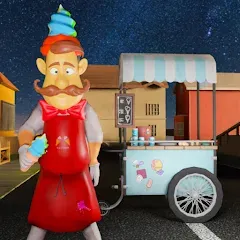 Взломанная Ice Cream Man: Horror Scream (Айс Скрим)  [МОД Mega Pack] - стабильная версия apk на Андроид