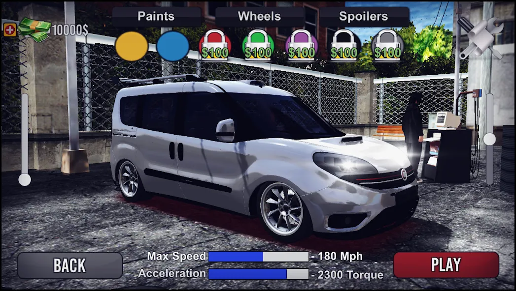 Doblo Drift Simulator (Добло Дрифт Симулятор)  [МОД Бесконечные деньги] Screenshot 2